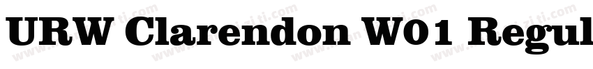 URW Clarendon W01 Regular字体转换